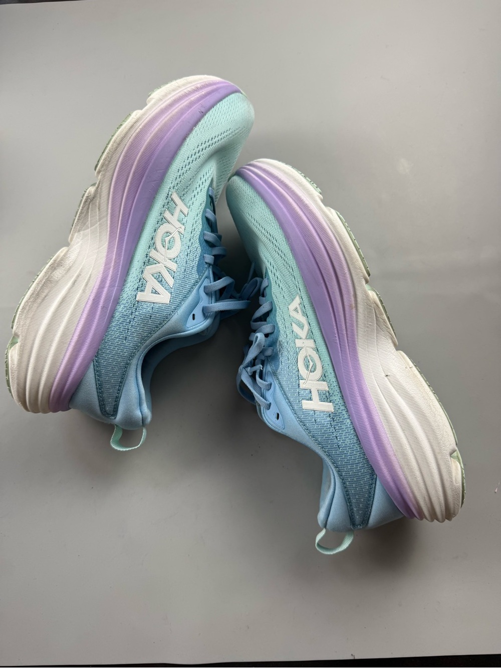 HOKA Bondi 8 Women’s Wide Running Shoes Coastal Sky Blue 9.5 / 9.5D
